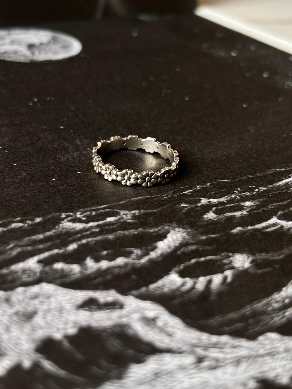 Floral Eternal Blossom Flowers Band 925 Silver Ring - Perfect for Nature Lovers