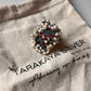 925 Silver Adjustable Ring with Turquoise Meenakari Kundan Pearls