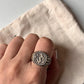 Antique Om Aum Trishul 925 Silver Ring