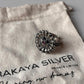 925 Silver Mandala Flower Kundan Ring with Vintage Style