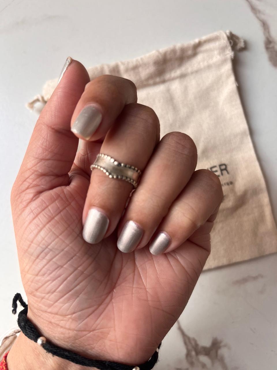 Traditional Double Rawa V Little Finger Ring in 925 Sterling Silver