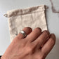 925 Sterling Silver Antique Double Rawa V Mid Ring for Women