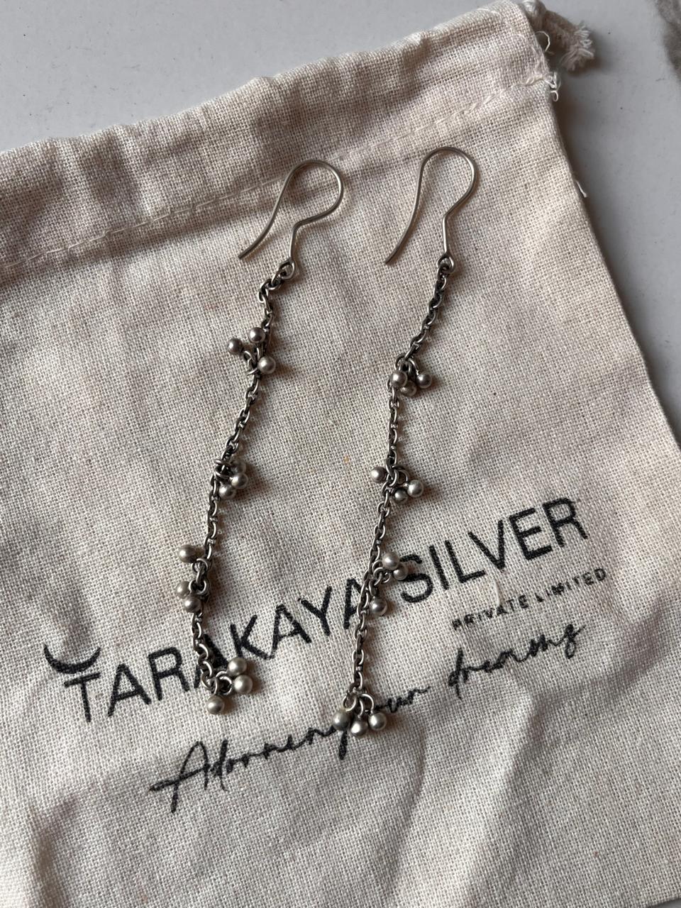 Antique Ghungroo 925 Silver Earrings with Traditional Charm