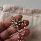 925 Silver Ring with Kundan Polki Design, Gold Plating, and Fresh Water Pearls