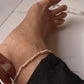 925 Silver Anklet with Natural Basra Freshwater Pearls