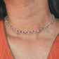 Multi Tourmaline Handcrafted Silver Choker Necklace for Women