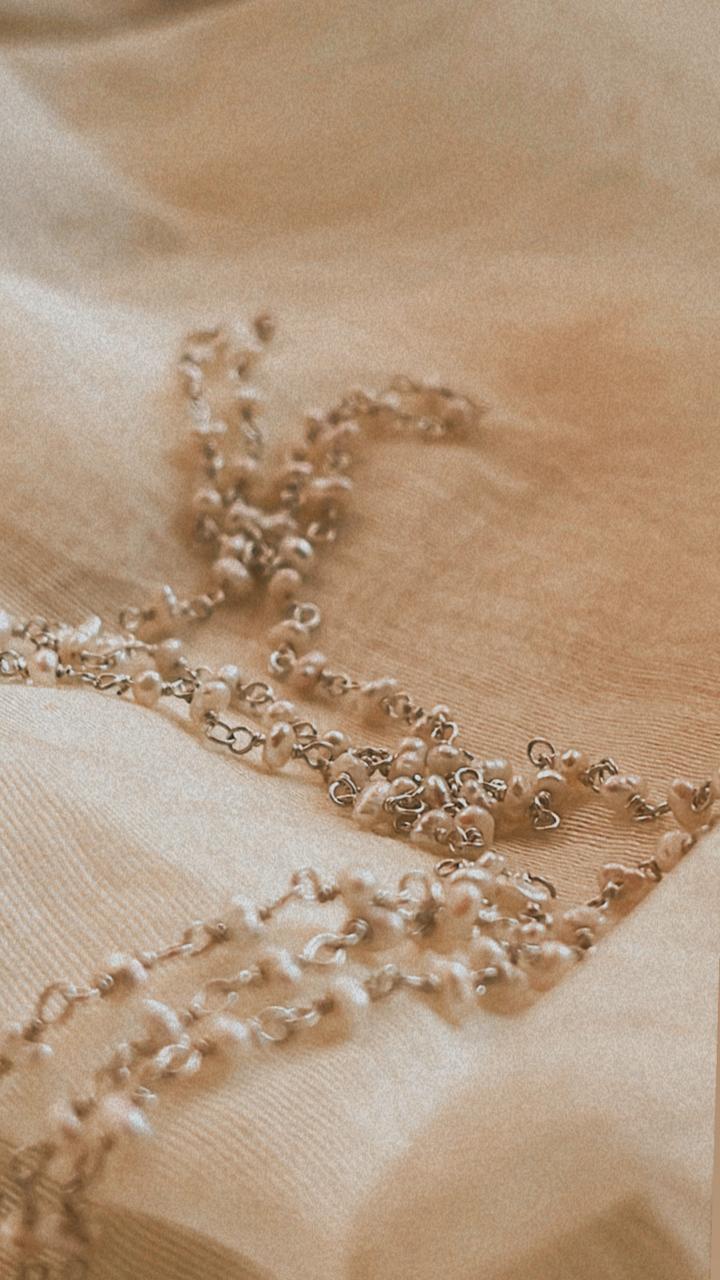 925 Silver Choker Necklace with Genuine Fresh Water Pearls