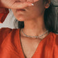 Colorful Multi Tourmaline Gemstone Choker in Handcrafted Silver