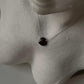 Timeless Garnet Heart Pendant Necklace in 925 Silver