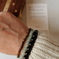 Handcrafted abundance bracelet with Black Tourmaline, Green Aventurine, and Tiger Eye crystals