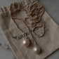 Timeless Basra pearl knot necklace with high-quality pearls
