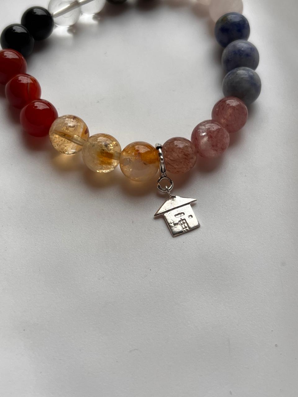 I Deserve It All Bracelet with Home Silver Charm - Symbolizing Comfort and Belonging