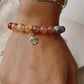 Handcrafted Silver Bracelet with House Charm and Motivational 'I Deserve It All' Message
