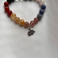 Handcrafted Silver Bracelet with Hathi Elephant Charm and Motivational Message
