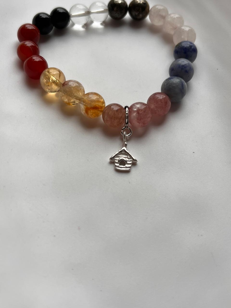 I Deserve It All Bracelet with Silver Home Charm - Symbol of Comfort and Belonging