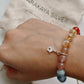 Handcrafted Bracelet with Home/House Silver Charm and Motivational Message