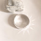 925 silver thick band ring with a hammered finish for a unique look