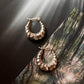 925 Silver Chunky Disco U Hoop Earrings