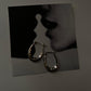 Italian U Shape Chunky Hoops in 925 Silver
