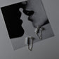 925 Silver Italian Bar Chain Studs with Minimalist Design