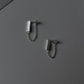 Sterling Silver Italian Bar Chain Stud Earrings