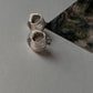 Chunky Italian Knot Statement Hoops in 925 Silver