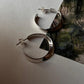 925 Silver Chunky Twist Half Hoops from Italy