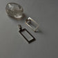 Italian 2-in-1 Rectangular Chunky Statement Stud Earrings in 925 Silver