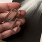 Chunky Italian 2-in-1 Rectangular Statement Studs in 925 Silver