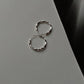 Italian Twist 925 Silver Hoop Earrings