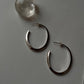Italian U Statement Half Hoops in Chunky 925 Silver