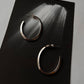 925 Silver Italian U Half Hoops Statement Earrings