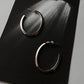 Italian U Shape Statement Half Hoops in 925 Silver