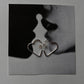 Italian Heart Half Hoops in 925 Sterling Silver