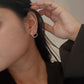 Sterling silver broken heart earrings
