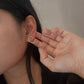 925 silver studs with broken heart design  