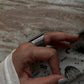 Handcrafted Turkish ring in sterling silver with boho style  