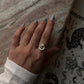  925 silver adjustable ring with spiral motif
