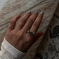 Handcrafted sterling silver flower bunch adjustable ring  