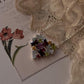 Heart Design Gemstone Cluster Necklace 925 Silver