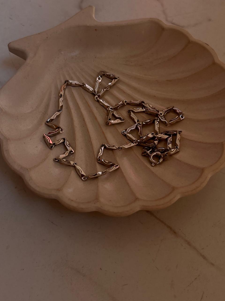 Heavy textured silver Italian chain for men and women  