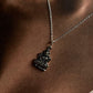 925 silver pendant featuring Laxmi Maa design for divine energy  