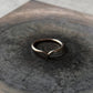Chevron V stack 925 sterling silver ring  