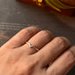 Sterling silver chevron ring for stacking  