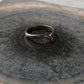 Modern silver chevron ring for everyday wear