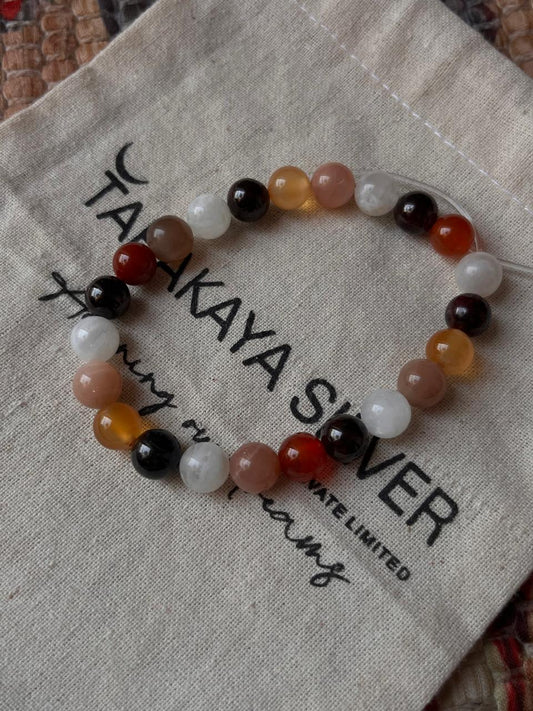 PCOD PCOS hormonal relief 8mm natural crystal bracelet  