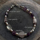 Master Healer rose quartz heart handcrafted silver bracelet  