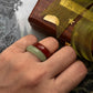 Green aventurine and carnelian stack set crystal band  