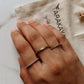 Classic rope, dot, and textured silver stack rings for a bold look  