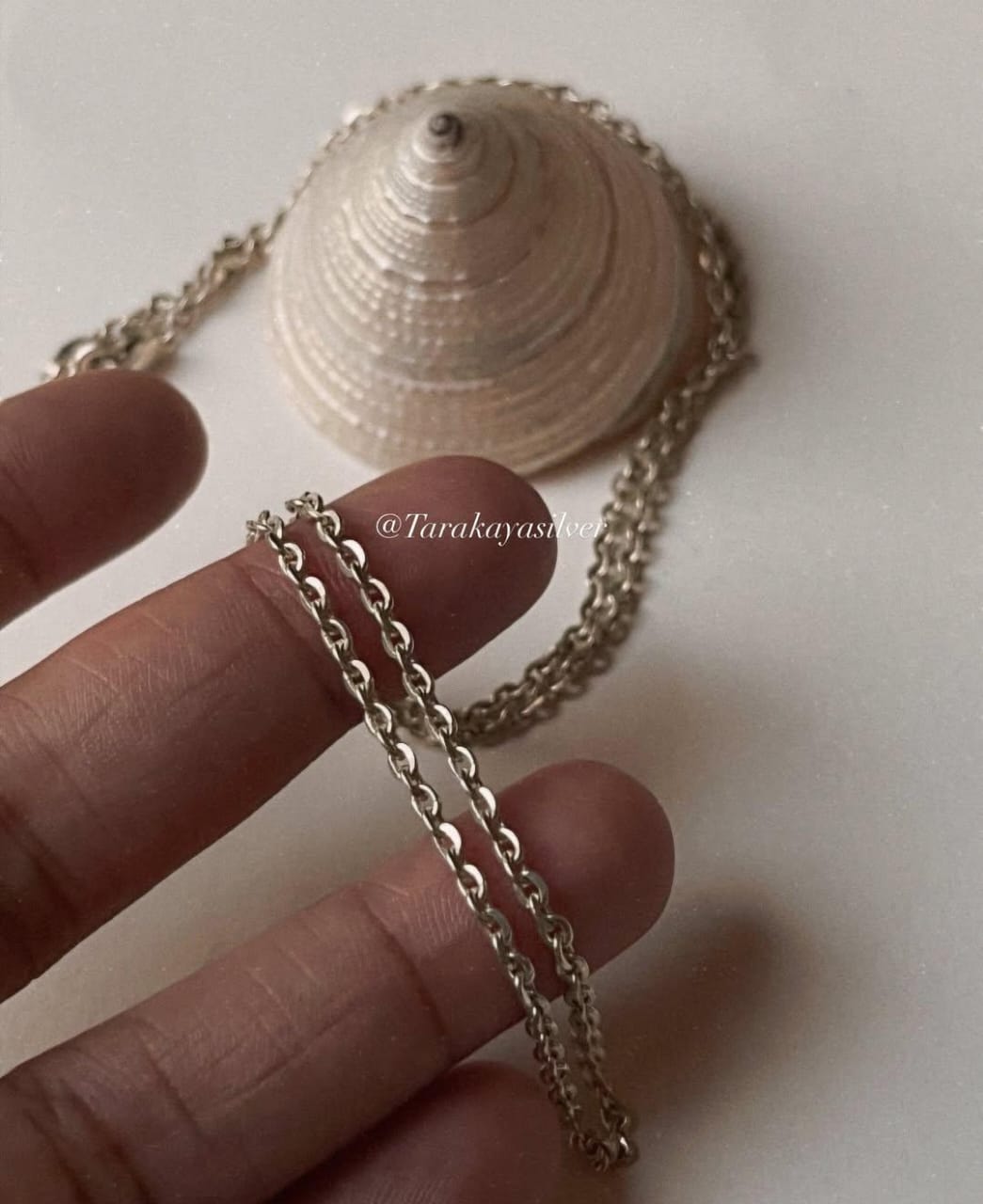 Heavy-duty 925 silver cable chain necklace